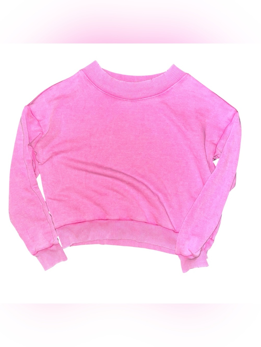Aeries Pink Crewneck Sweater - Casual Lightweight Pullover